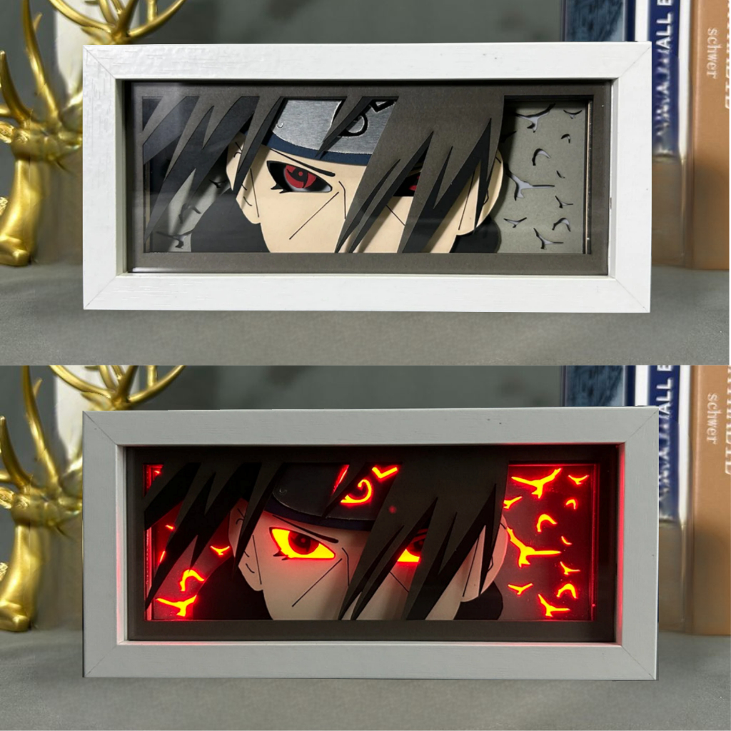 Jual 3D Anime Lightbox Naruto Art lampu LED dekorasi kamar Shopee Indonesia