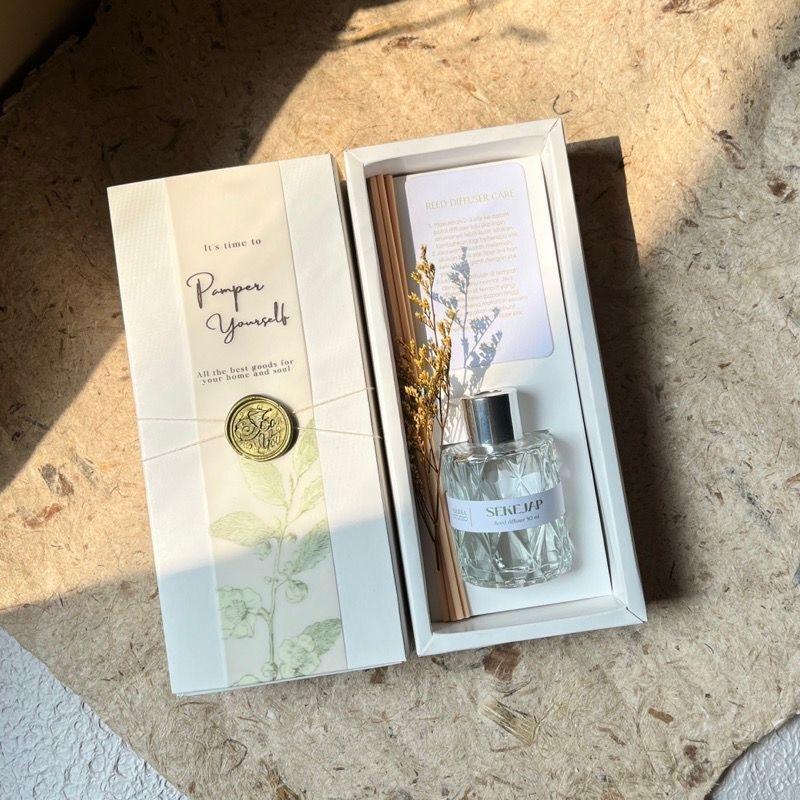 Jual BOX REED DIFFUSER 20x8xx5.5 cm IVORY | SLIDING BOX (MINIMAL ORDER ...