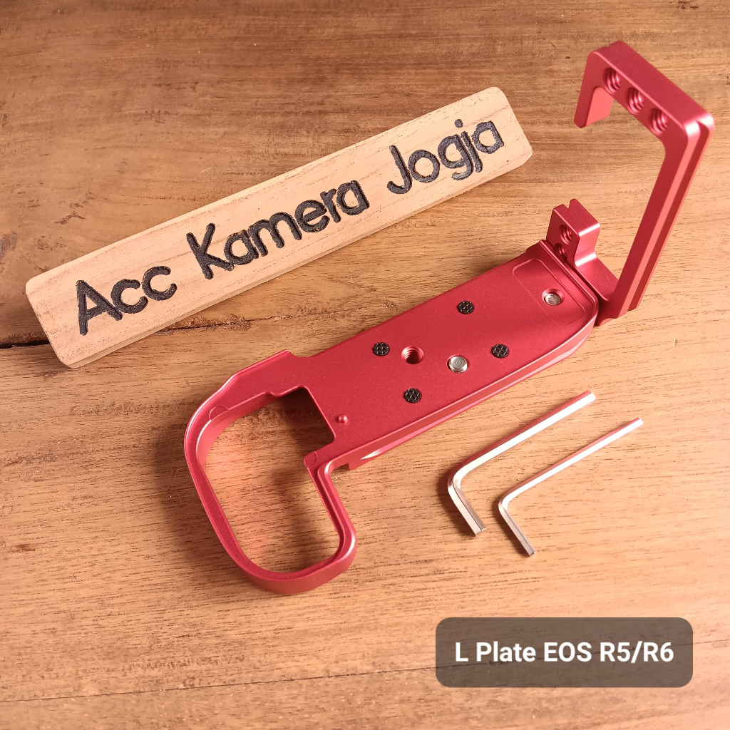 Jual L Plate Canon EOS R6/R5 Red Vertical Grip Quick Release | Shopee ...