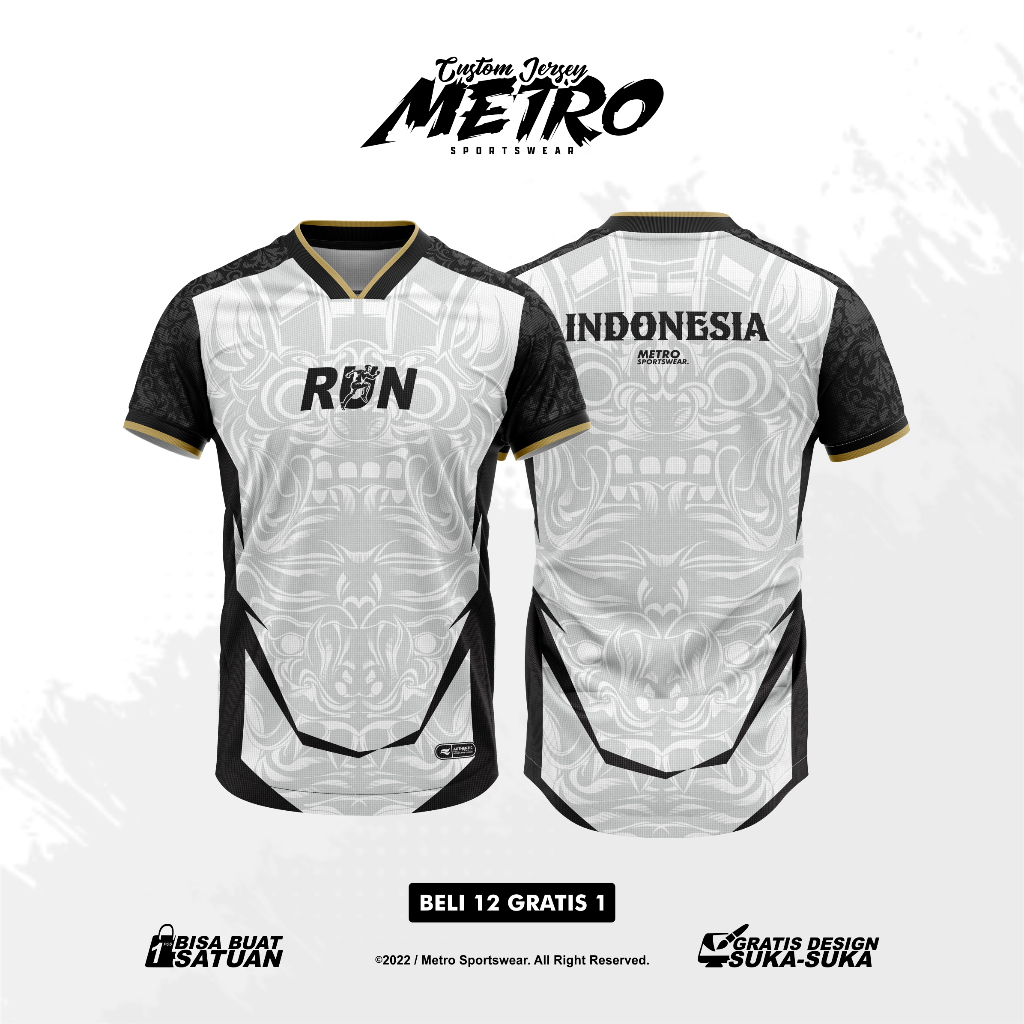 Jual Jersey Running Custom Design Full Printing Shopee Indonesia