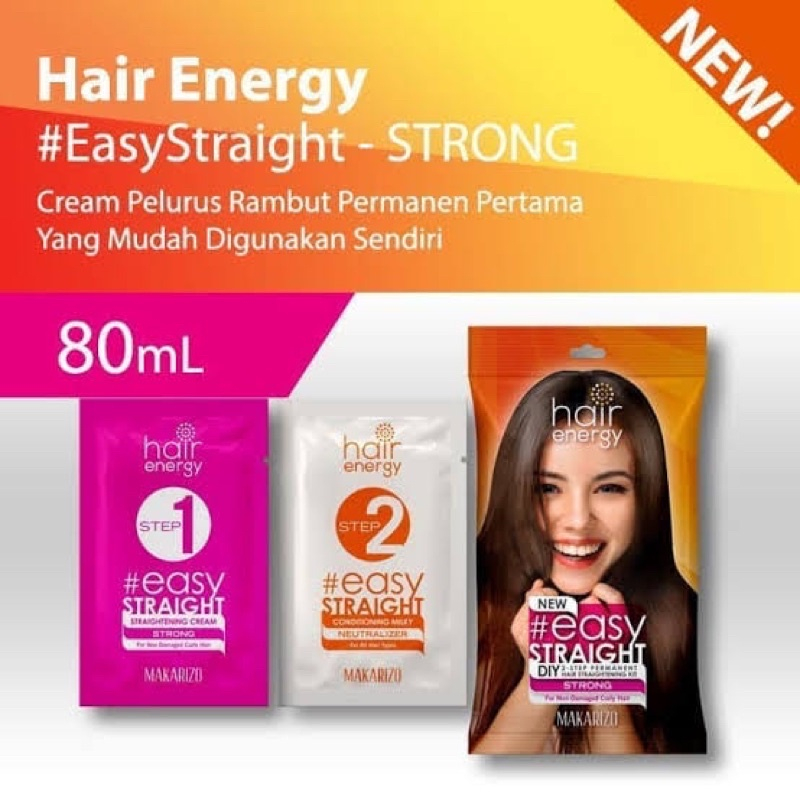 Jual Makarizo Easy Straight 80ml Obat Pelurus Rambut SACHET | Shopee ...