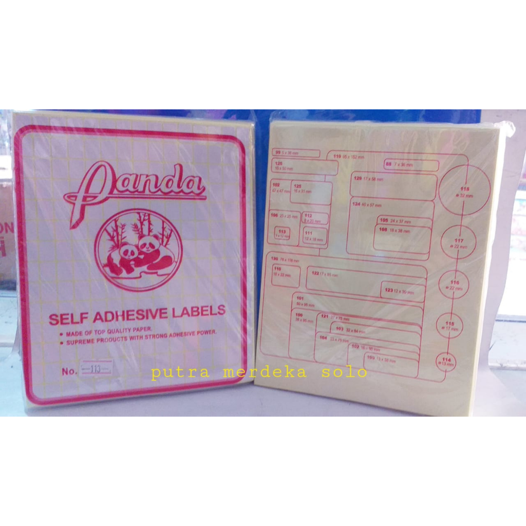 Jual Label Undangan / Label Sticker Panda | Shopee Indonesia