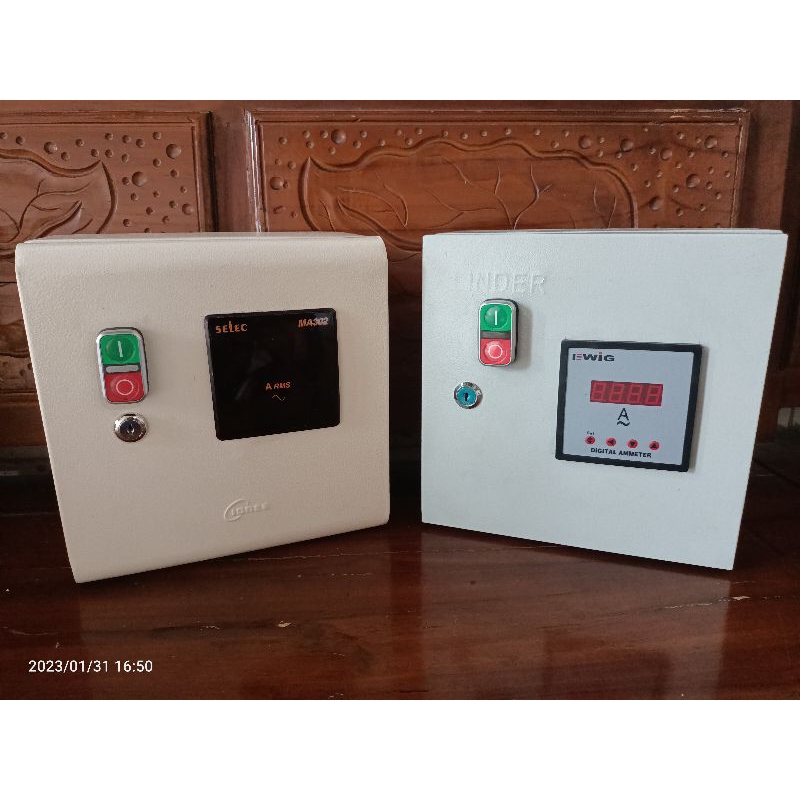 Jual Panel Amper meter dan tombol on/off | Shopee Indonesia