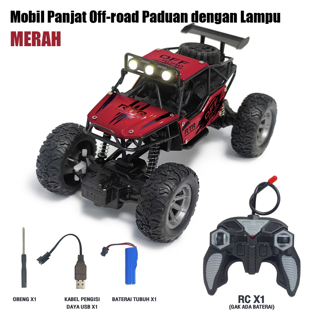 Jual NODIA Mobil Mainan 1:18 Remote Control Off-Road Penggerak Dua Roda ...