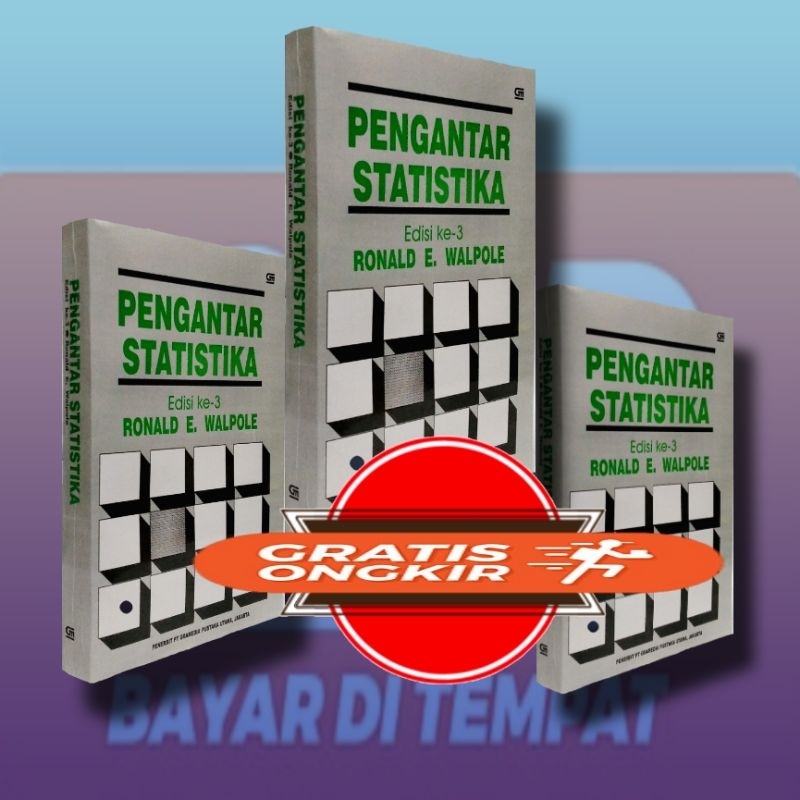 Jual BUKU PENGANTAR STATISTIKA RONALD Edisi 3 ( Ketiga ) | Shopee Indonesia