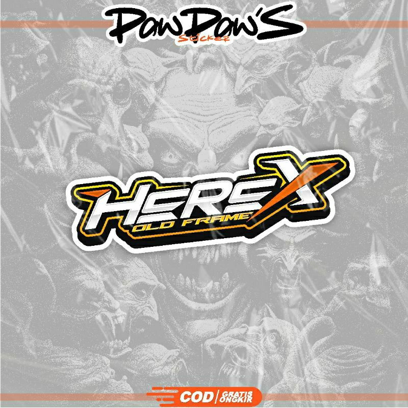 Jual STICKER HEREX Vinyl Print & Cut Stiker Motor Sticker VIRAL ...