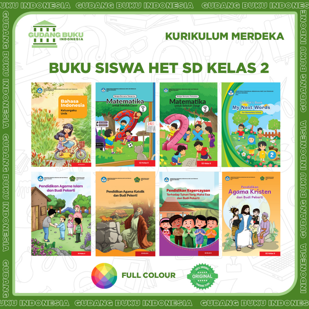 Jual Buku Siswa / Buku Teks HET Kurmer Sekolah SD Kelas 2 - Kurikulum ...