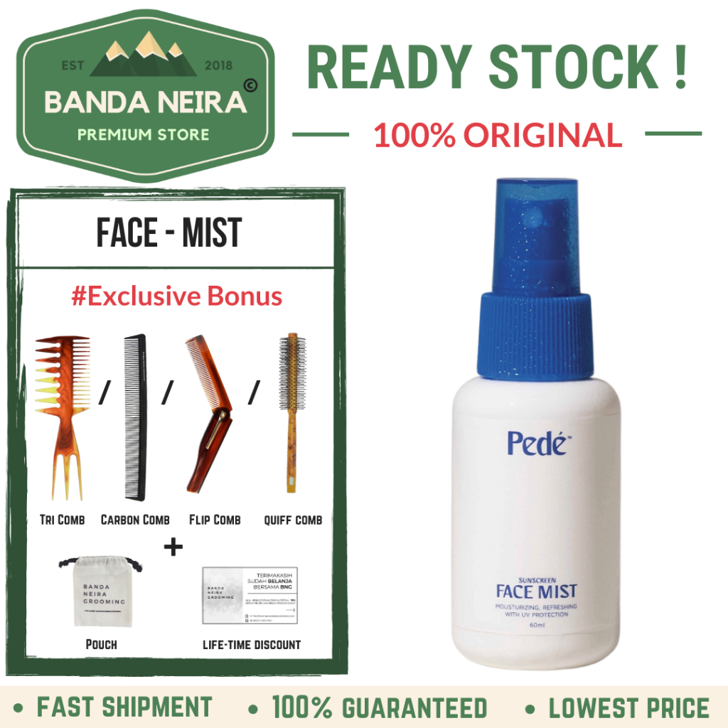 Jual Pede Sunscreen Facemist / Moisturizing with SPF35++ / Pelembab