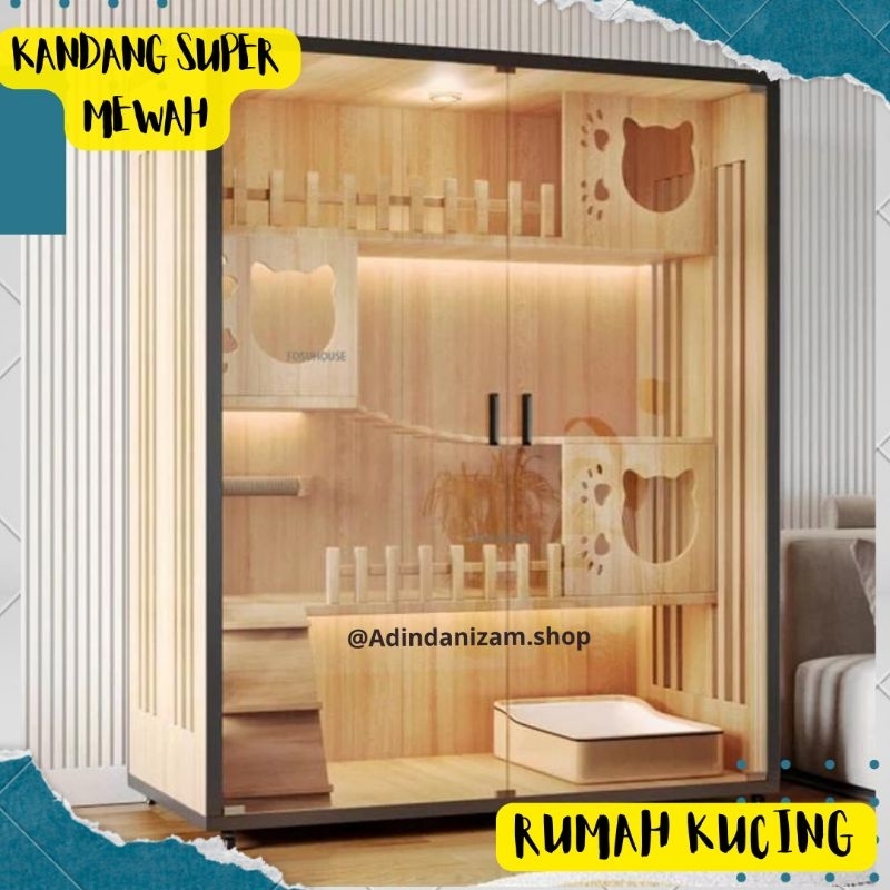Jual Rumah Kucing Kandang Kucing Lemari Kucing Super Mewah | Shopee