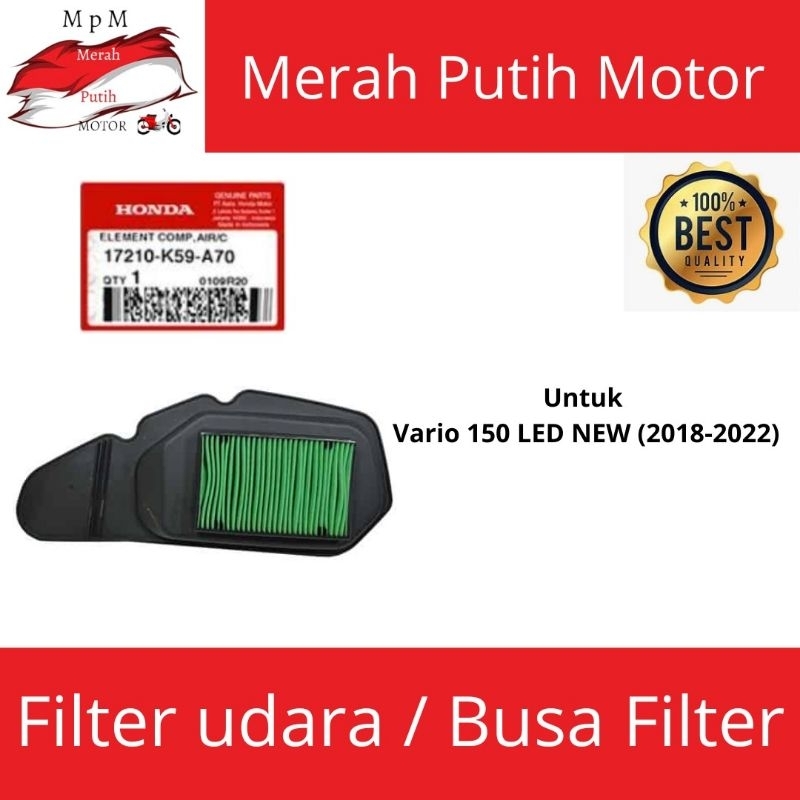 Jual Filter Udara Saringan Udara Busa Filter Honda Vario 150 LED NEW