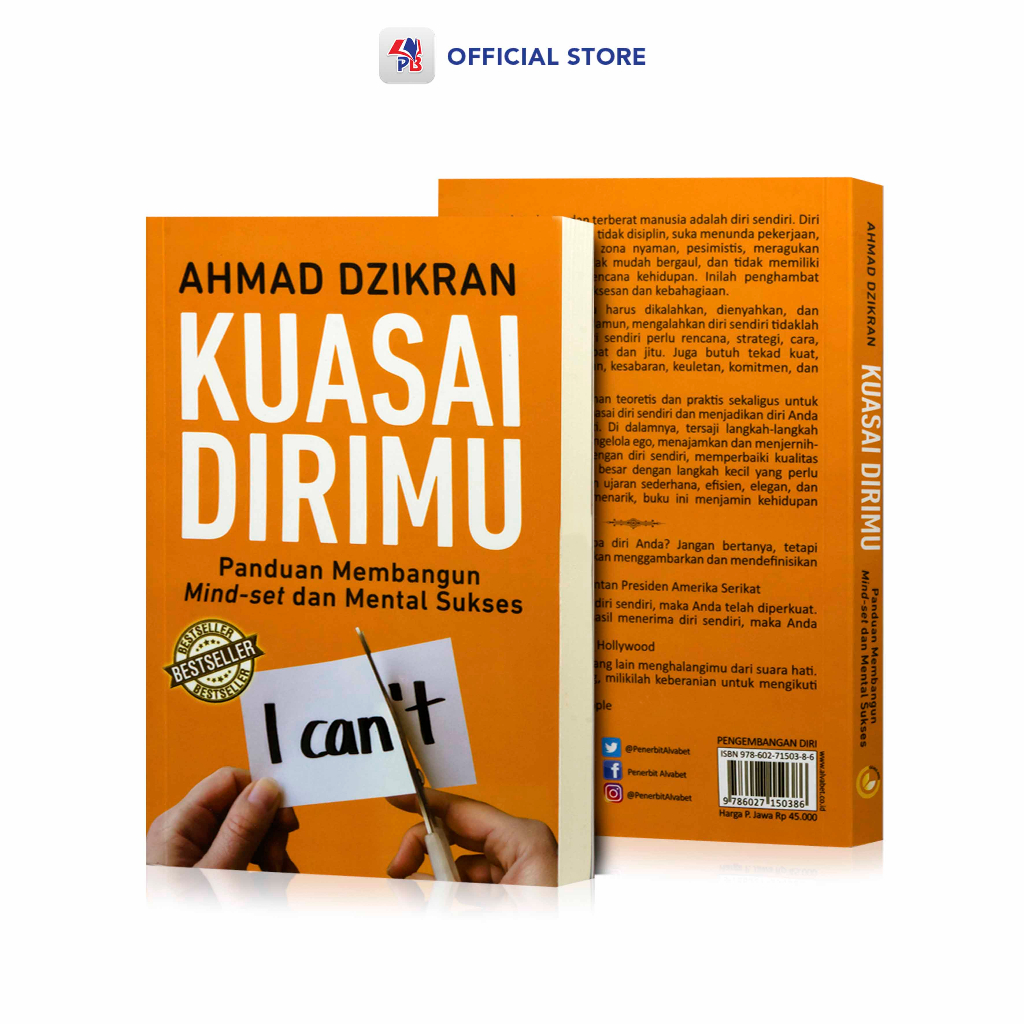 Jual Buku Novel Self Improvement / Kuasai Dirimu : Panduan Membangun ...