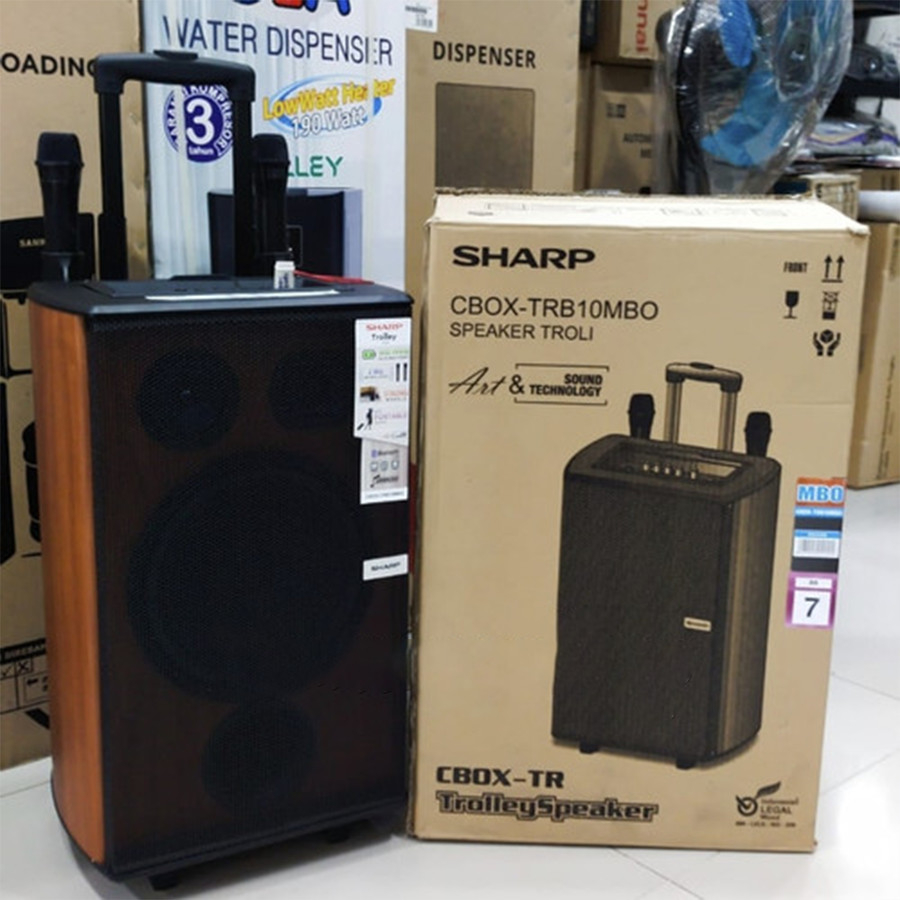 Jual SPEAKER ACTIVE SHARP 12 INCH PORTABLE CBOX-TRB12MBO BLUETOOTH ...