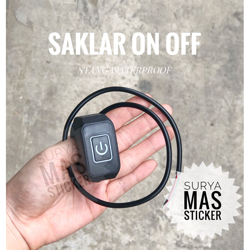 Jual saklar on off stang menyala waterproof tombol nyala light switch ...