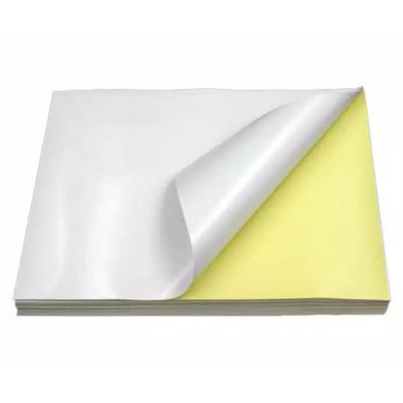 Jual Promo 10pcs Kertas Sticker A4 Glossy Sticker Label Chromo Putih ...