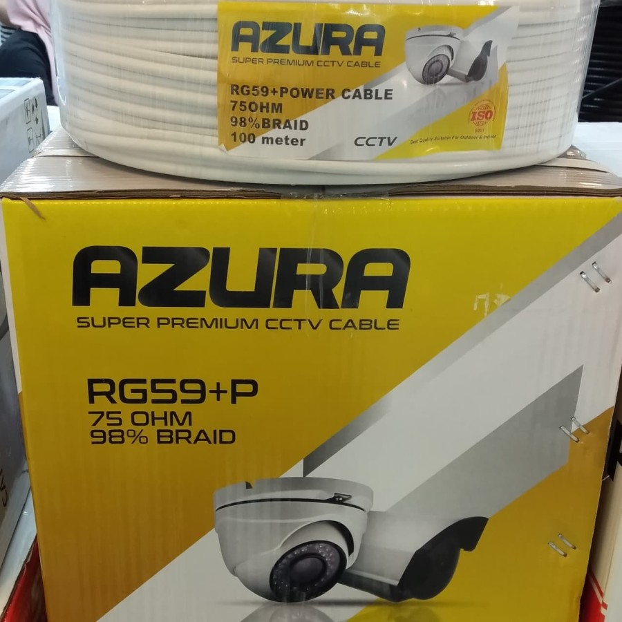 Jual Kabel Cctv Coaxial Rg59+Power Azura 100M | Shopee Indonesia