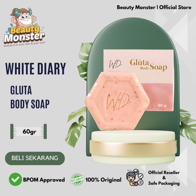 Jual WHITE DIARY Gluta Body Soap 60gr Shopee Indonesia