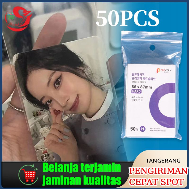 Jual 50pcs Inner Sleeve Photocard Korea Popcorn Hard (56 x 87 mm