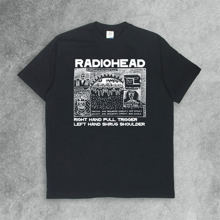Jual Kaos Band Radiohead Your Hand Tshirt Merchandise | Shopee Indonesia