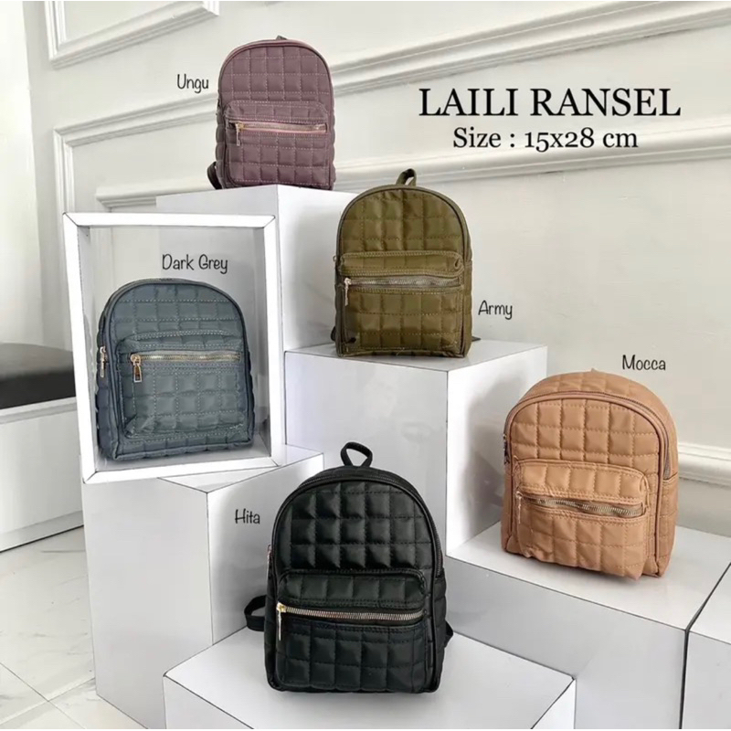 Jual Tas Ransel Wanita Kekinian Ransel Laili | Shopee Indonesia