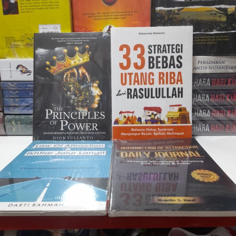 Jual Paket 4 Buku The Principles Of Power, 33 Strategi Bebas Utang Riba ...