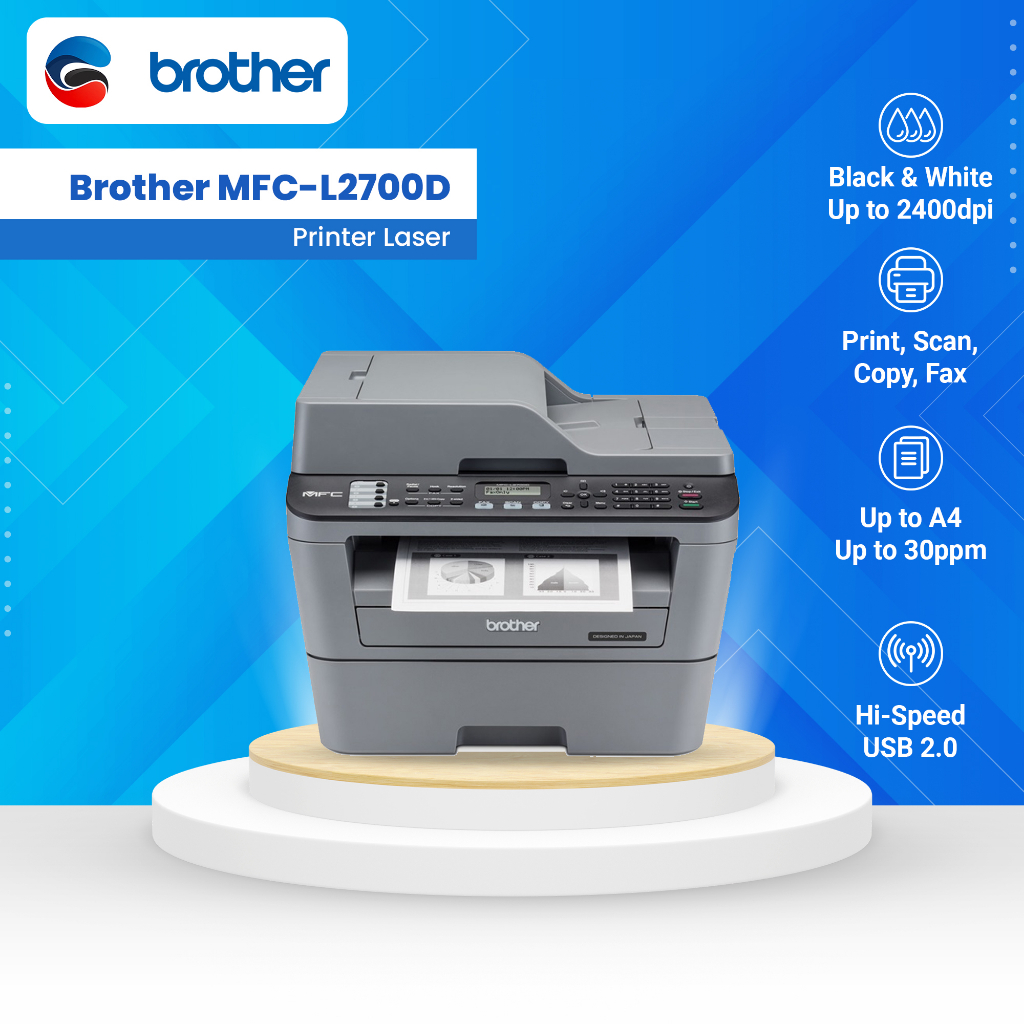 Jual BROTHER Printer Laser Mono Hitam Putih Multifunction MFC L2700D L