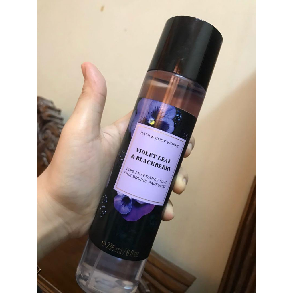 Jual BBW BATH & BODY WORKS VIOLET LEAF & BLACKBERRY BODY MIST 236ml