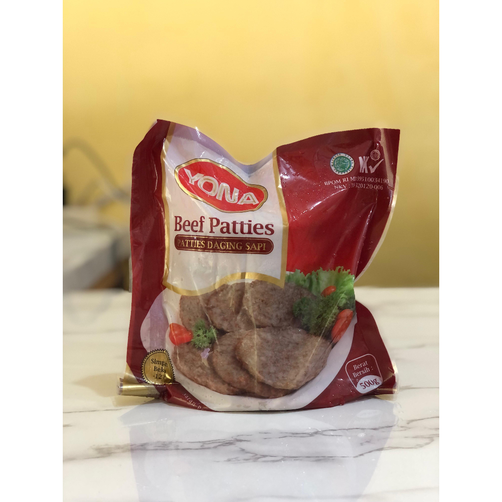 Jual Yona Beef Patties 500gr Shopee Indonesia