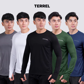 Terrel sportswear basic long sleeve baju atasan lengan panjang kaos olahraga dry fit pria lari running gym