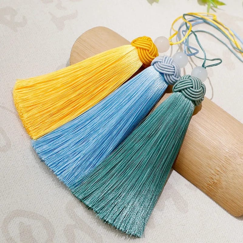 Jual Tasel Rumbai TOPI Ada MANIK MUTIARA Tassel Bahan Craft Hampers ...
