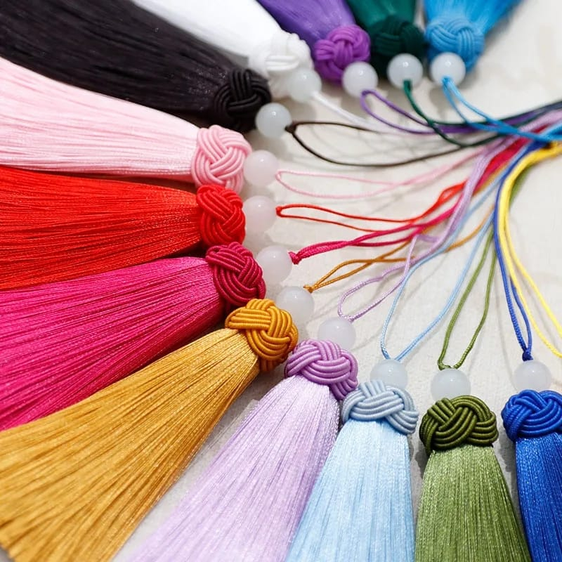 Jual Tasel Rumbai TOPI Ada MANIK MUTIARA Tassel Bahan Craft Hampers ...