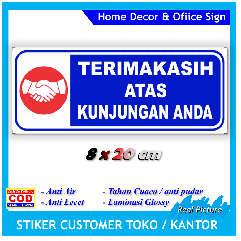 Jual Stiker label terimakasih atas kunjungan anda sticker pembeli ...