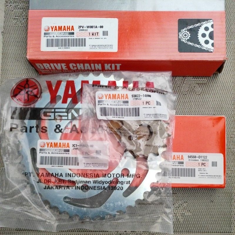 Jual Gear & Rantai - Set (2PV-W001A-00) untuk MX King | Shopee Indonesia