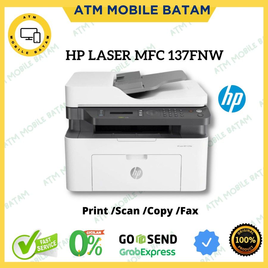 Jual PRINTER HP LASER MFC 137FNW PRINT SCAN COPY FAX ALL IN ONE ...