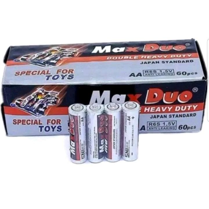 Jual BATRE AA A2 MAX WATT Baterai AA BATRE AAA A3 MAX DUO 1pack Isi ...