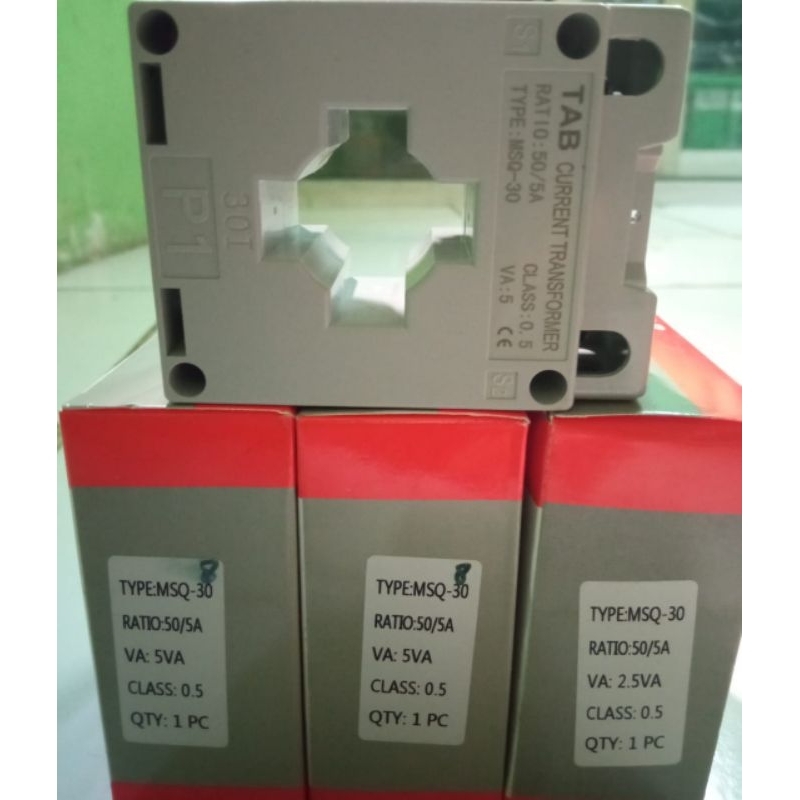 Jual Current Transformer 50 / 5 A MSQ30 TAB | Shopee Indonesia