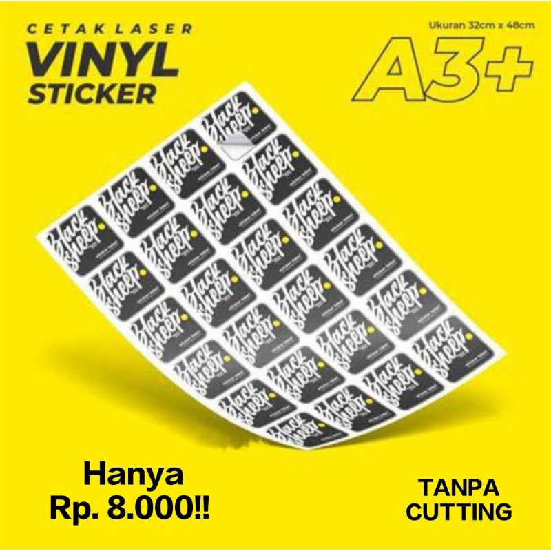 Jual Stiker Vinyl Glossy A3 Custom Shopee Indonesia 4421