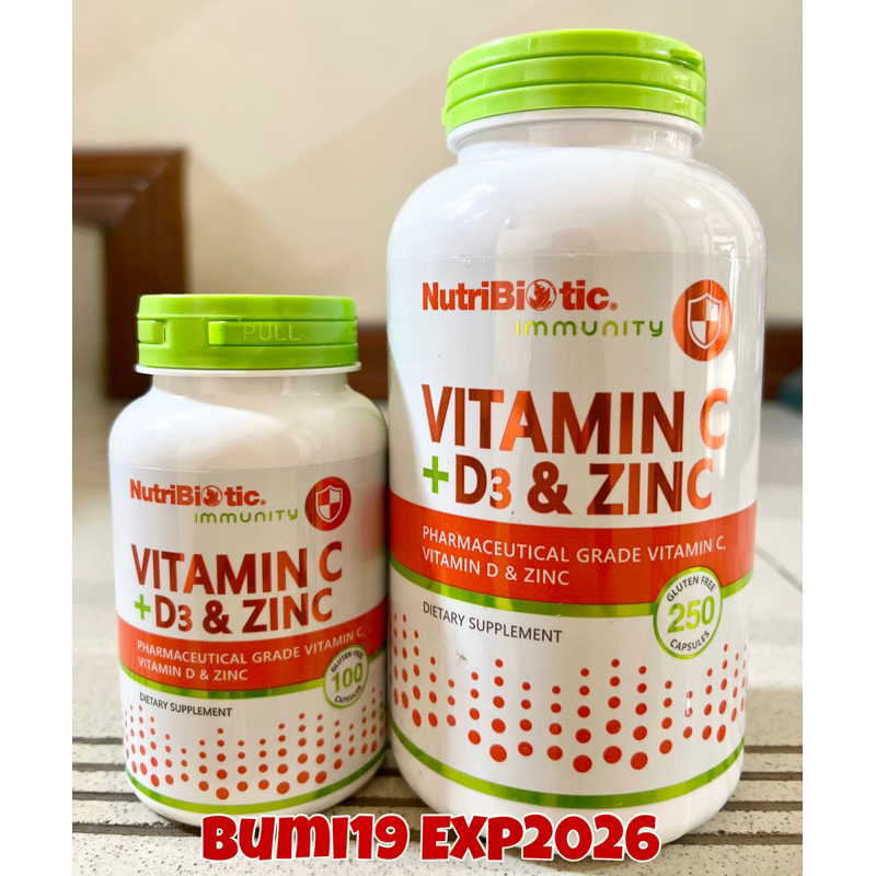 Jual Nutribiotic Immunity Vitamin C + D3 + Zinc Shopee Indonesia