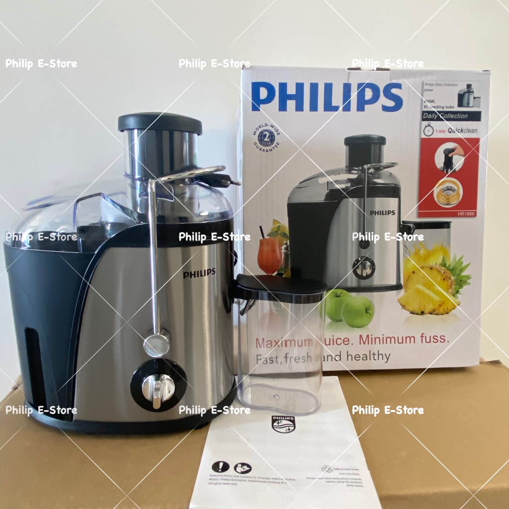 Jual Philips Fruit Juicer Blender HR1866 800WSlow Juicer 99 Fresh