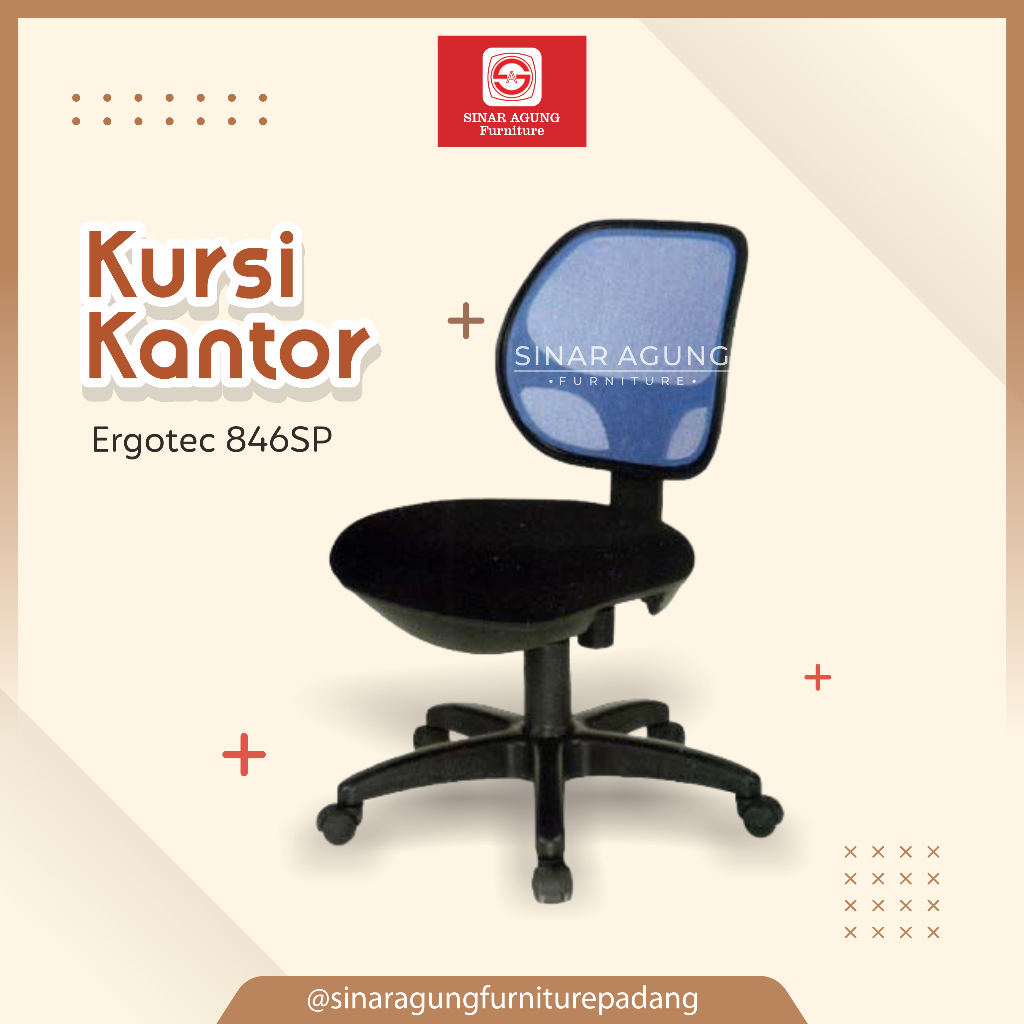 Jual ERGOTEC Kursi Kantor Ergonomis Office Chair | Shopee Indonesia