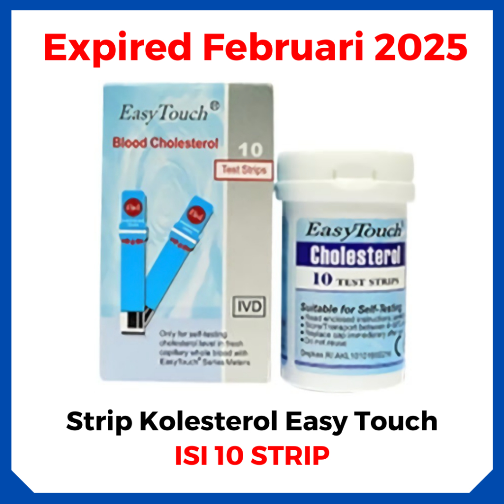 Jual Strip Easy Touch Kolesterol / Cholesterol / Strip kolesterol