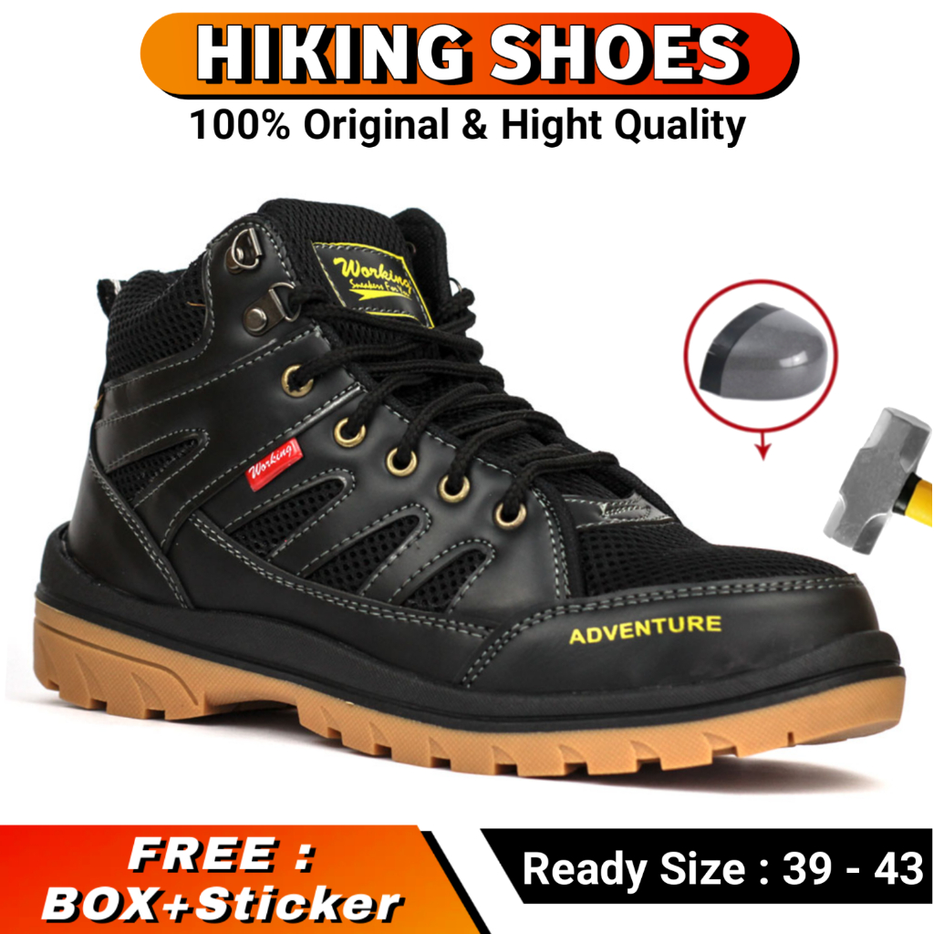 Jual Sepatu Gunung Pria Safety Boots Hiking Outdoor Adventure Tracking