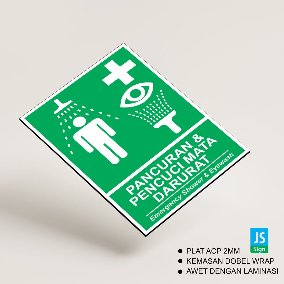 Jual SAFETY SIGN K3 - PANCURAN DARURAT + PLAT 2MM | Shopee Indonesia