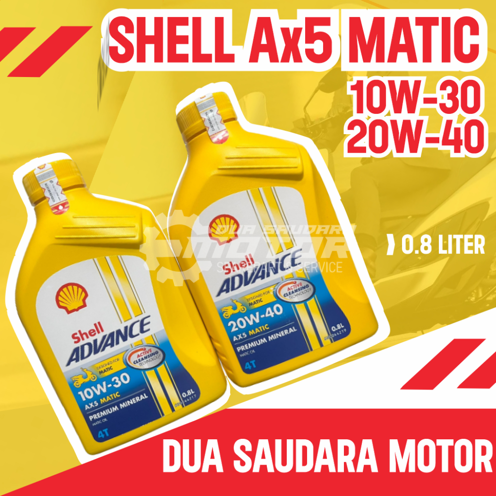 Jual OLI MESIN SHELL ADVANCE AX5 MATIC PREMIUM MINERAL | Shopee Indonesia