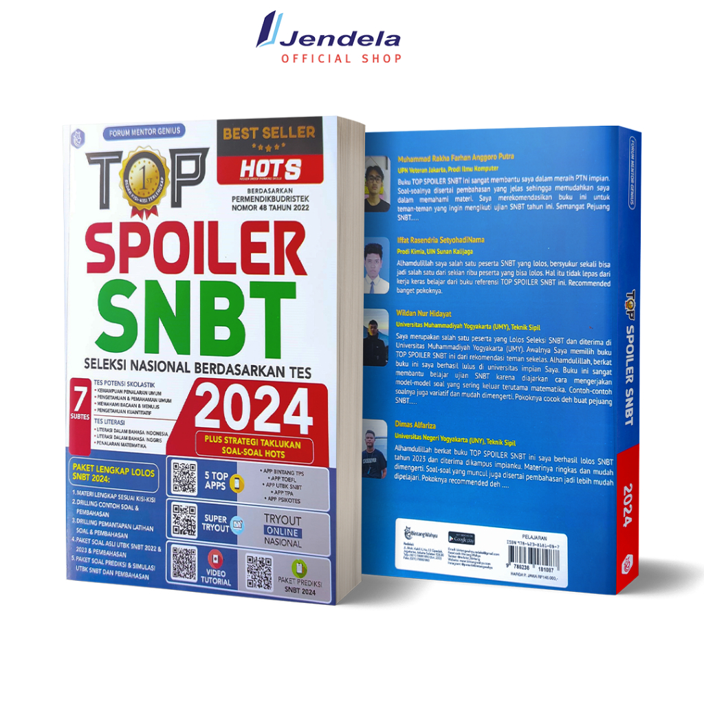 Jual Top Spoiler SNBT Seleksi Nasional Berdasarkan Tes 2024 By Forum