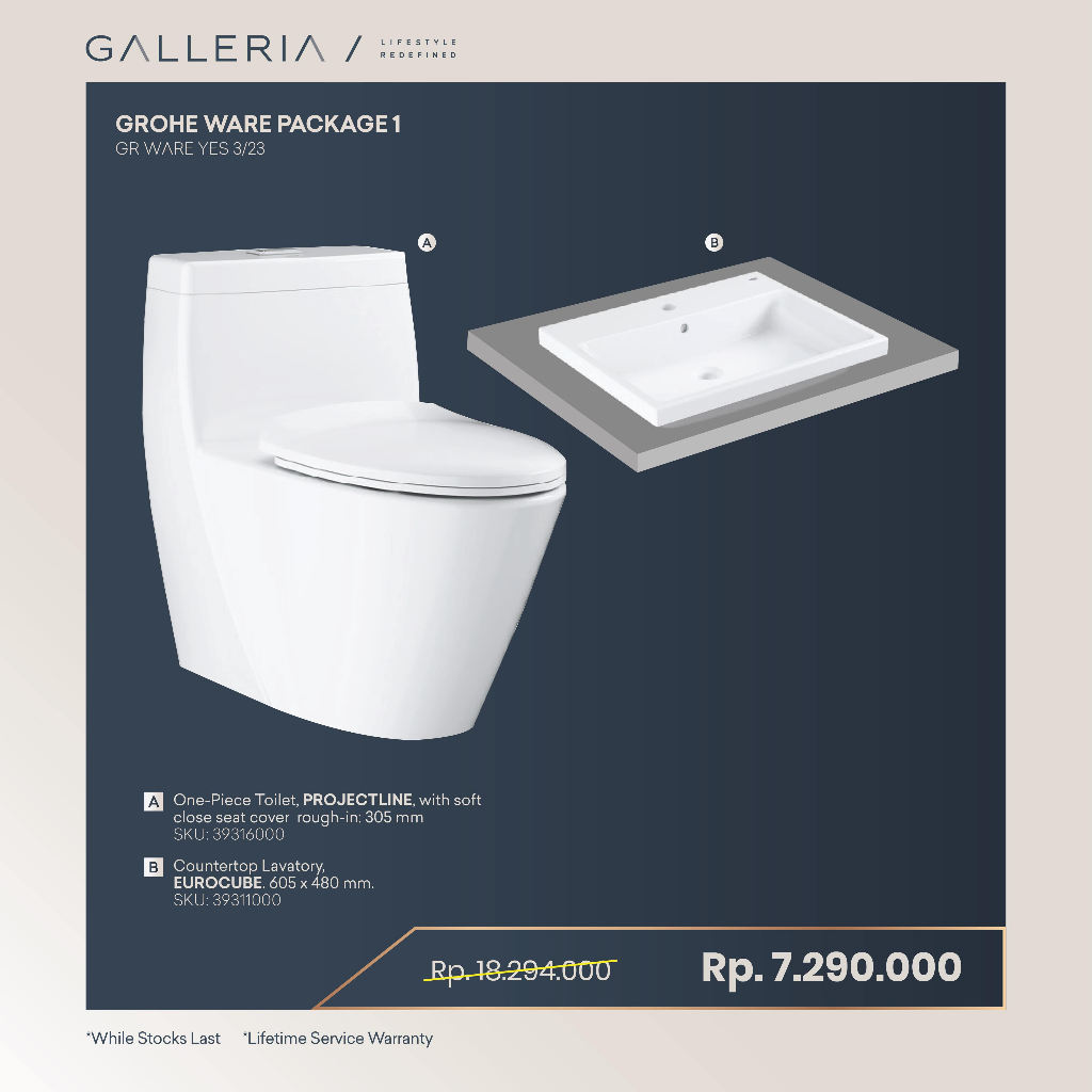 Jual Grohe Ware Package 5 / Grohe Paket Kamar Mandi | Shopee Indonesia