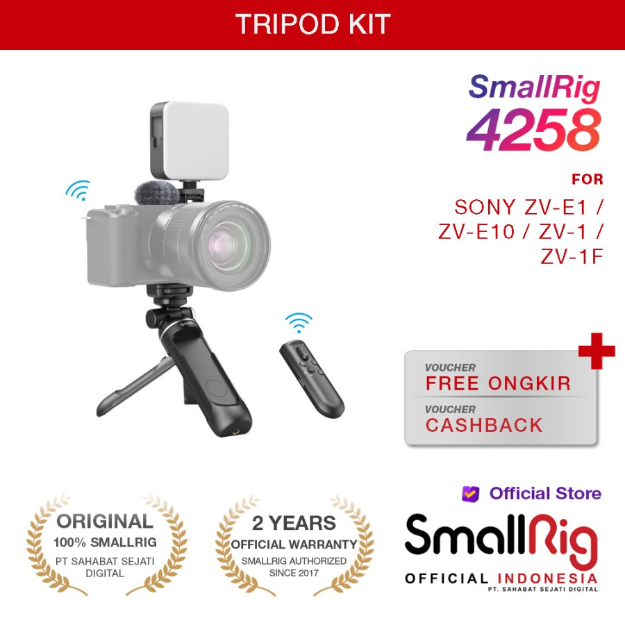 Jual SmallRig Vlogging Tripod Kit for Sony ZV-E1 / ZV-E10 / ZV-1/F 4258 ...