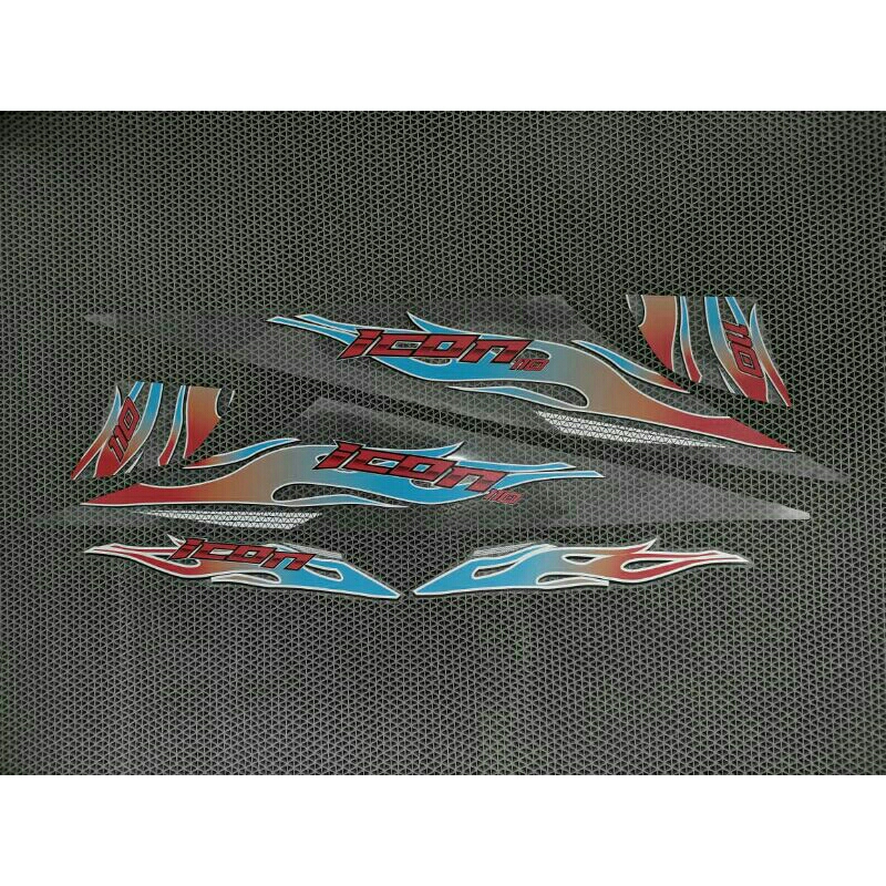 Jual STRIPING STICKER BEAT KARBU TRANSPARAN MOTIF API TERBARU | Shopee ...