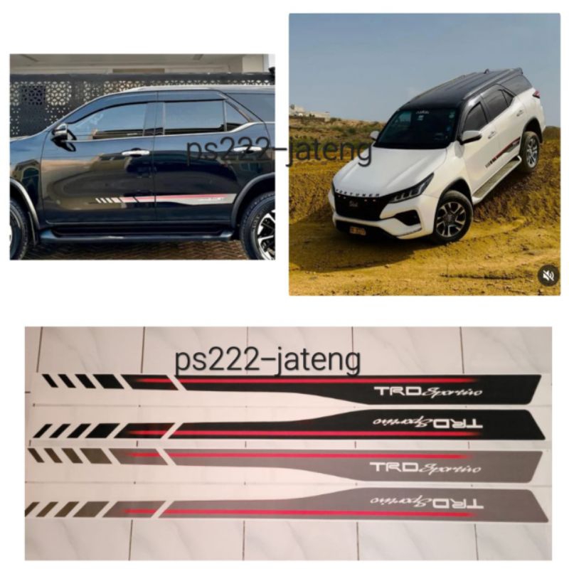 Jual stiker trd sportivo fortuner 2021 / sticker trd sportivo / stiker ...