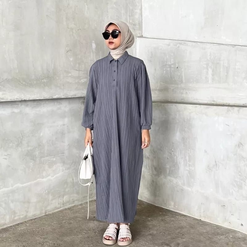 Jual Polo Dress Amelia Lady Crush Maxi Dress Gamis Muslim Wanita