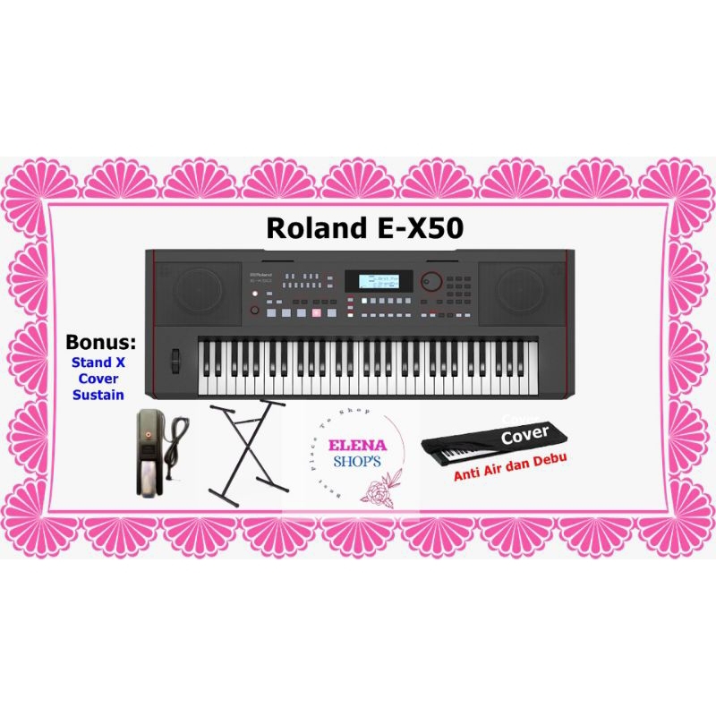 Jual Keyboard Roland E-50/EX-50/EX50/EX 50 Garansi Resmi 1 Thn-Paket ...